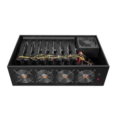 Exploitation Rig Machine, caisse de puissance d'Apexto ATX de PC d'exploitation de l'alliage d'aluminium ETH